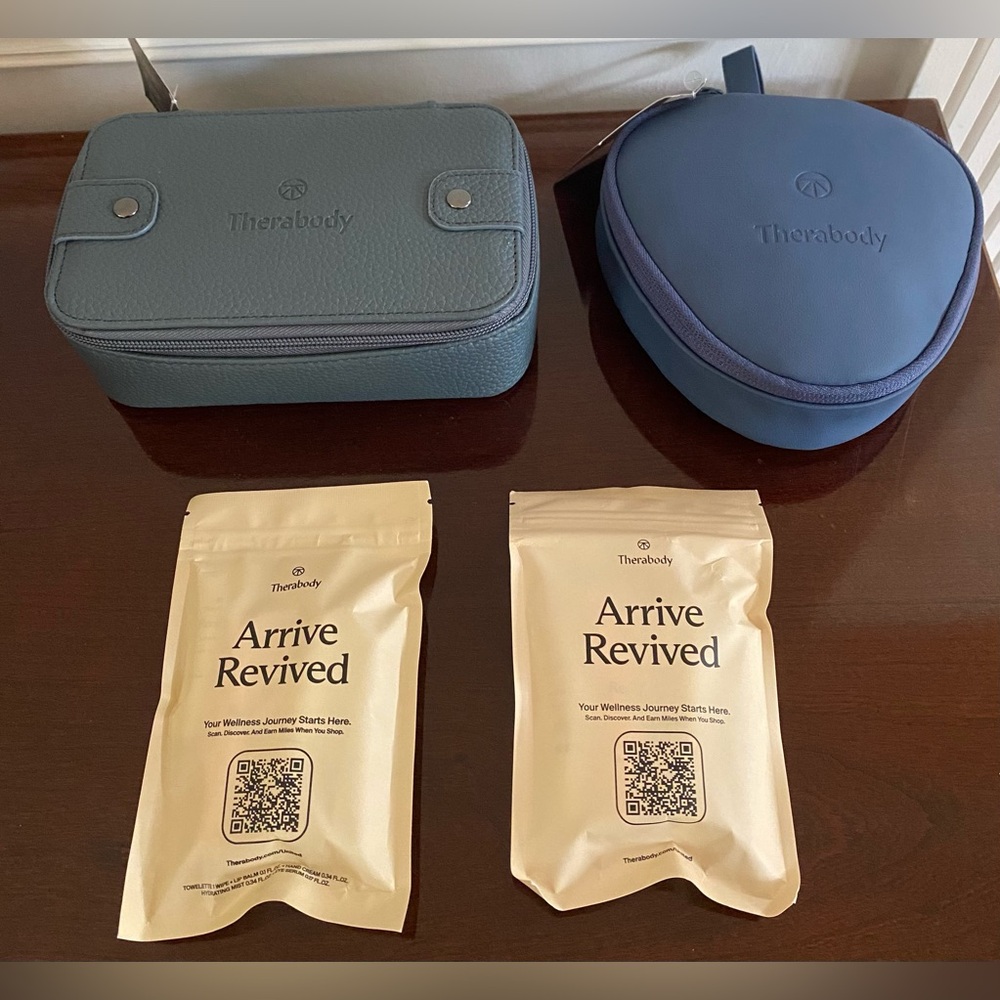 New United Airlines Polaris Business Class Therabody Skincare Amenity Set Kit
